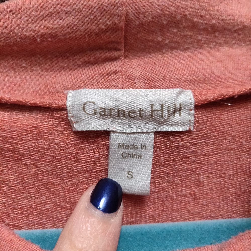 Garnet Hill Cowl Neck Knit Tunic Ginger Heather Size Small - Picture 7 of 9